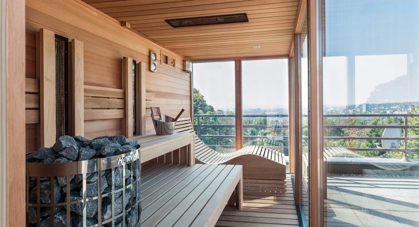 Saunas en bois: projets de construction en bois avec différentes configurations