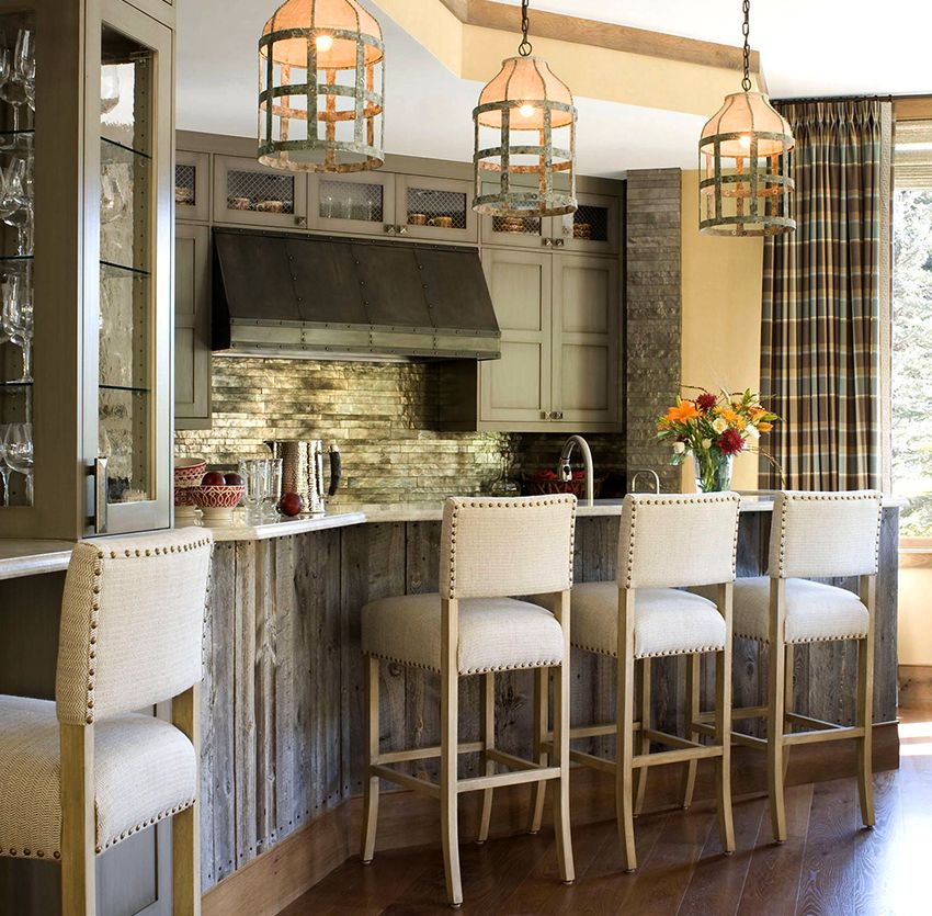 Table de bar pour la cuisine: la combinaison parfaite des espaces de travail et de repas