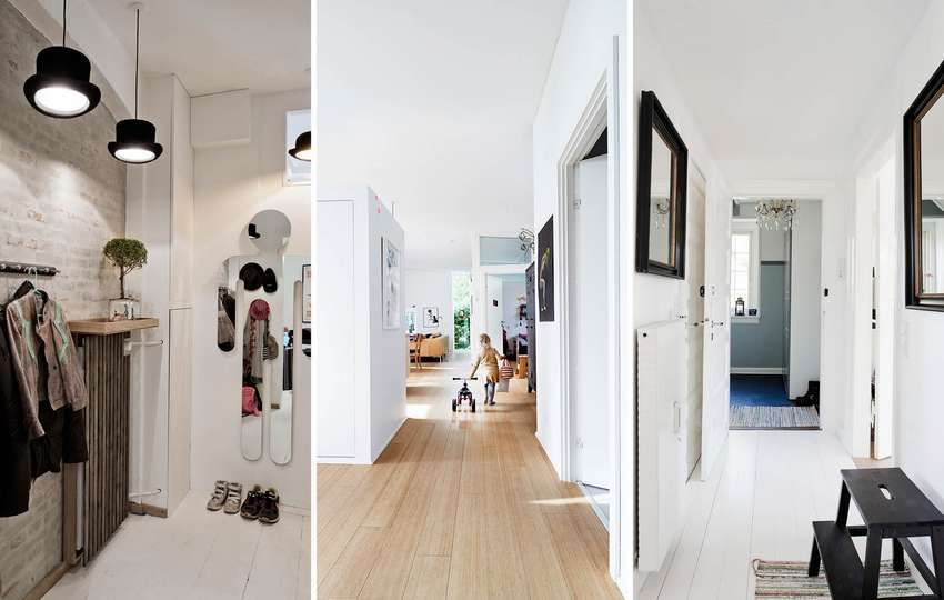 Conception du couloir dans l'appartement: une photo des intérieurs modernes