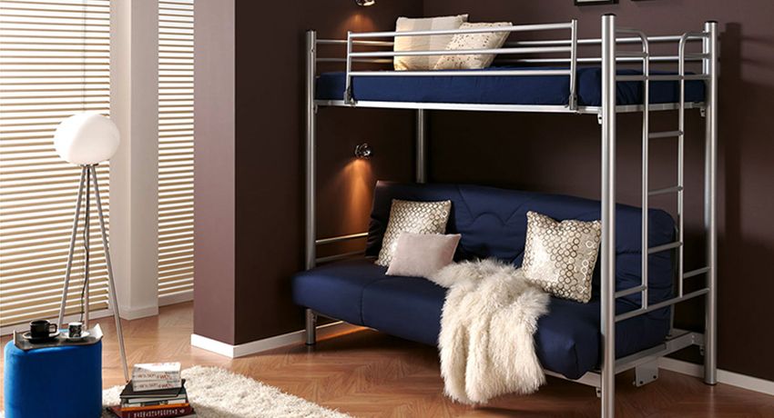 Lits superposés avec un canapé: optimisation du confort et de l'espace