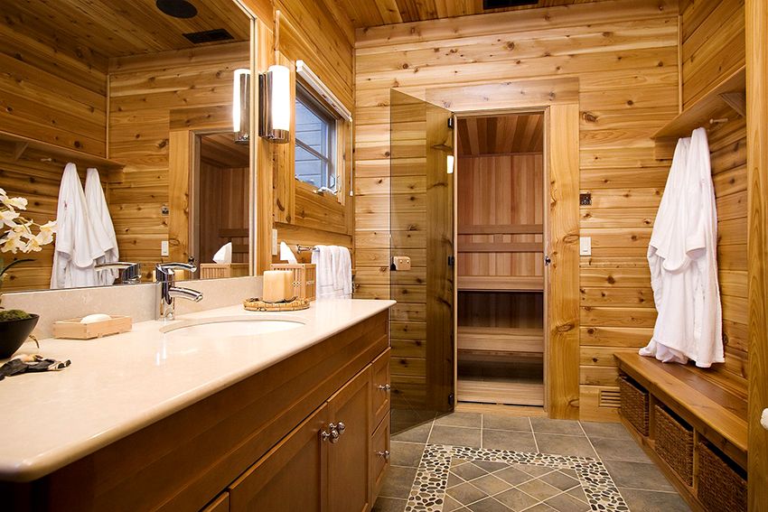 Meubles pour bains et saunas: nous aménageons une salle de loisirs avec goût