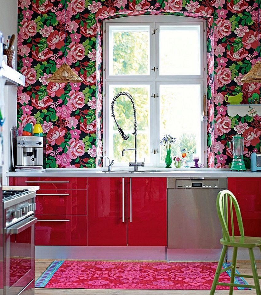 Papier peint lavable pour la cuisine: un catalogue d'idées photo pour la création d'intérieur