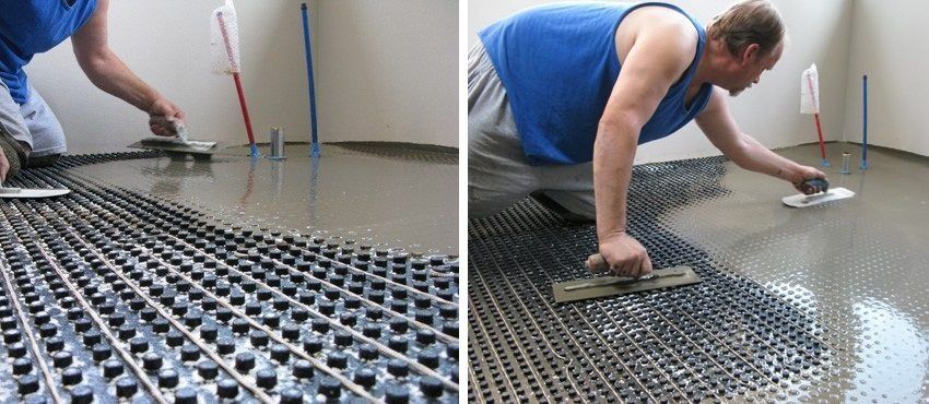 Schémas de câblage des planchers chauffés à l'eau dans une maison privée