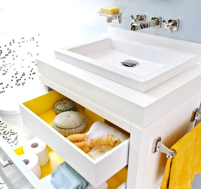 Lavabo de bain en consignation sur le comptoir: style et fonctionnalité