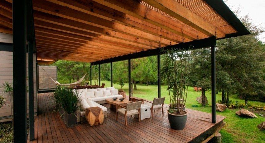 Terrasses et vérandas à la maison, projets de photo et options de design