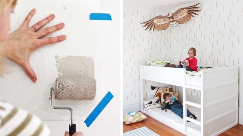 Pochoirs pour murs à peindre: une manière créative de décoration d'intérieur